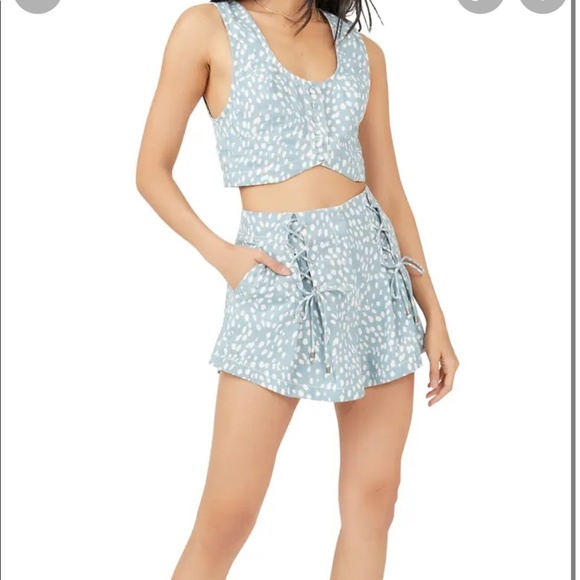Free People Bennett Set Cloud Blue Combo - Picture 4 of 5
